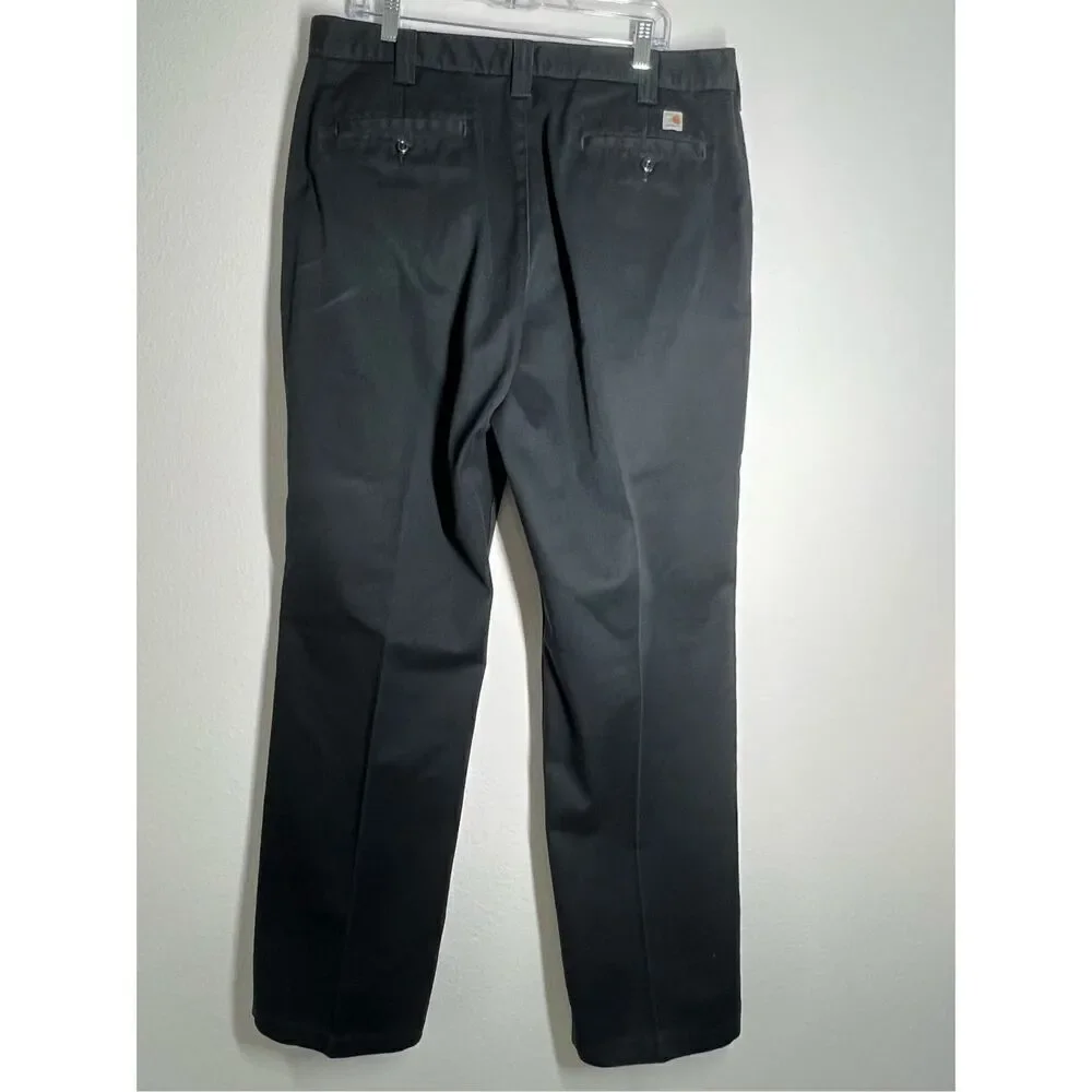 Carhartt Black Chino Pants - Men’s Size 38 x 34 Relaxed Fit
